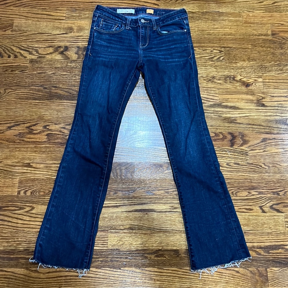 Pilcro and the Letterpress boot cut raw hem size 26